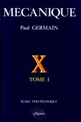 Couverture du produit · COURS X MECANIQUE T1