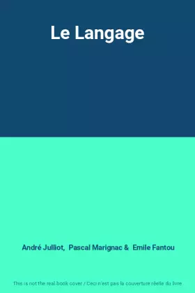 Couverture du produit · Le Langage