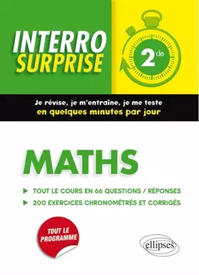 Couverture du produit · Interro Surprise Maths Seconde