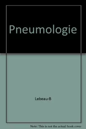 Couverture du produit · Pneumologie