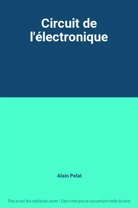 Couverture du produit · Circuit de l'électronique