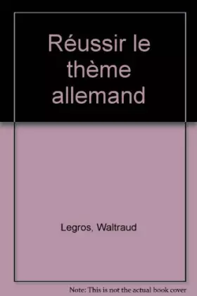 Couverture du produit · Réussir le thème allemand