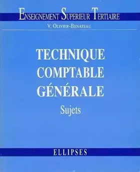 Couverture du produit · Technique comptable générale: Sujets