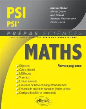 Couverture du produit · Maths PSI/PSI* Programme 2014