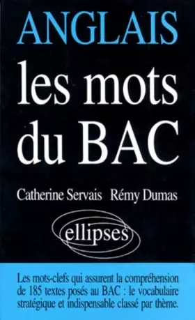 Couverture du produit · Les mots du bac anglais