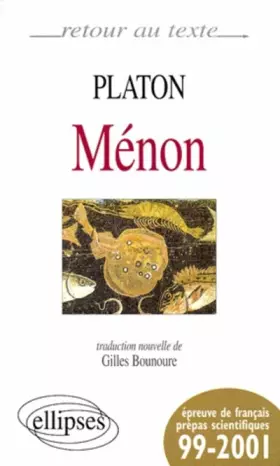 Couverture du produit · Ménon de Platon