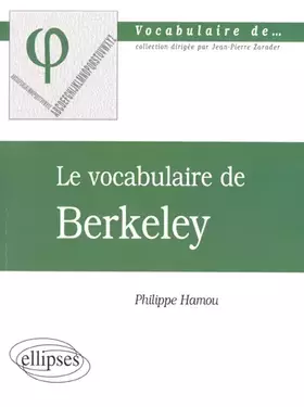 Couverture du produit · Le vocabulaire de Berkeley