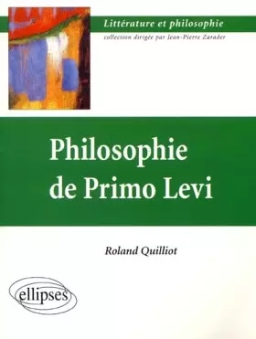 Couverture du produit · Philosophie de Primo Levi