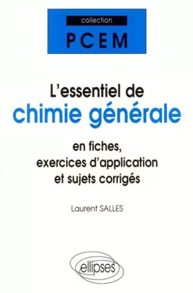 Couverture du produit · L'essentiel de chimie générale
