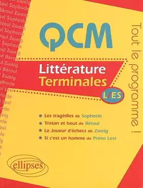 Couverture du produit · Qcm Litteratures Terminales L/Es