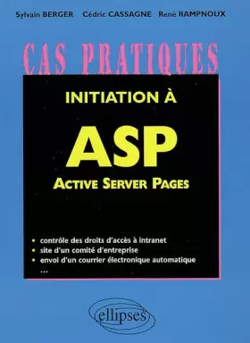 Couverture du produit · Initiation à Active Server Pages