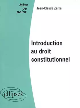 Couverture du produit · Introduction au droit constitutionnel