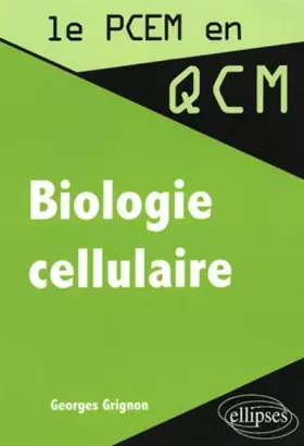 Couverture du produit · Biologie cellulaire