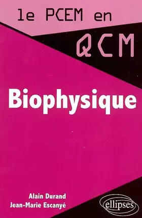 Couverture du produit · Biophysique