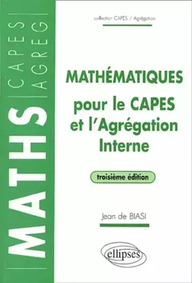 Couverture du produit · Mathématiques pour le CAPES et l'Agrégation Interne