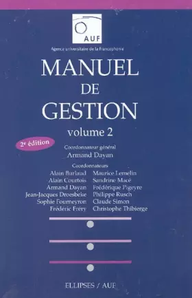 Couverture du produit · Manuel de gestion, tome 2