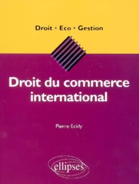 Couverture du produit · Droit du commerce international