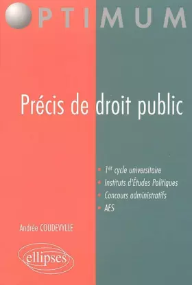 Couverture du produit · Précis de droit public