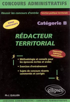Couverture du produit · Rédacteur territorial : Catégorie B