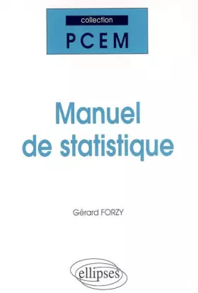 Couverture du produit · Manuel de Statistique