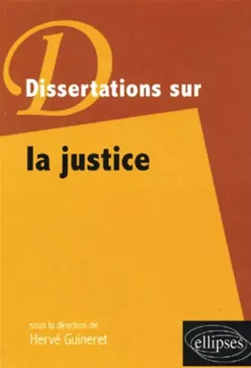 Couverture du produit · Dissertations sur la justice