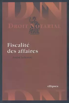 Couverture du produit · Fiscalité des affaires