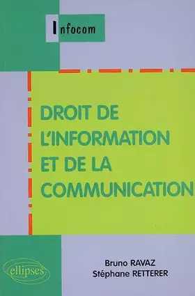 Couverture du produit · Droit de l'information et de la communication