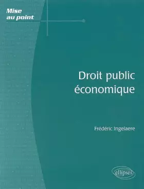 Couverture du produit · Droit public économique
