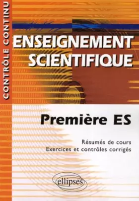 Couverture du produit · Enseignement scientifique: 1e ES