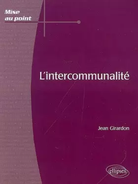 Couverture du produit · L'intercommunalité
