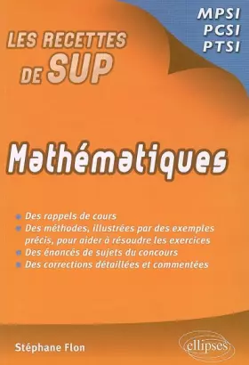 Couverture du produit · Mathématiques : Classes prépas MPSI - PCSI - PTSI