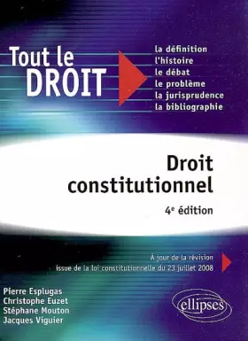 Couverture du produit · Droit constitutionnel