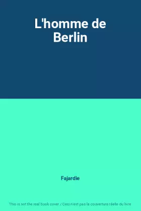 Couverture du produit · L'homme de Berlin