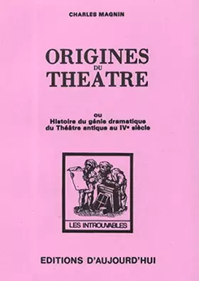 Couverture du produit · Origines du théâtre