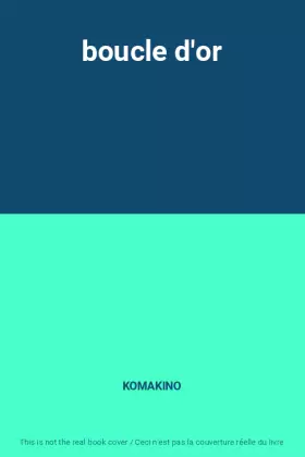 Couverture du produit · boucle d'or