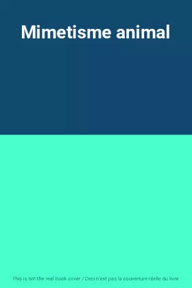 Couverture du produit · Mimetisme animal