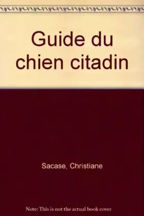 Couverture du produit · Guide du chien citadin