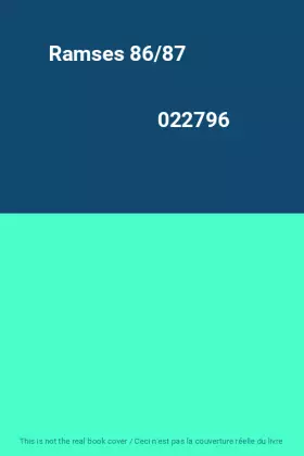 Couverture du produit · Ramses 86/87                                                                                  022796