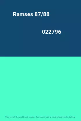 Couverture du produit · Ramses 87/88                                                                                  022796
