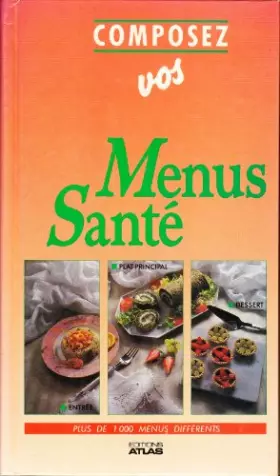 Couverture du produit · Composez vos menus santé