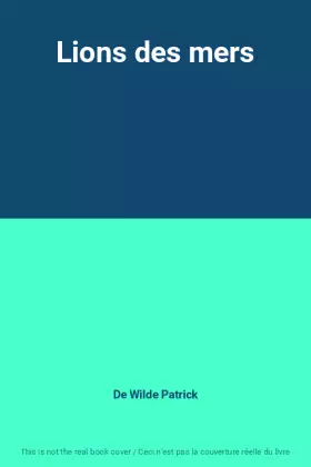 Couverture du produit · Lions des mers