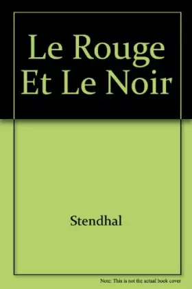 Couverture du produit · Le rouge et le noir