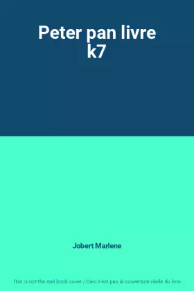 Couverture du produit · Peter pan livre k7