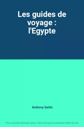 Couverture du produit · Les guides de voyage : l'Egypte