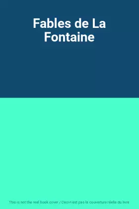 Couverture du produit · Fables de La Fontaine