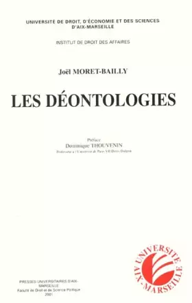 Couverture du produit · Les Deontologies