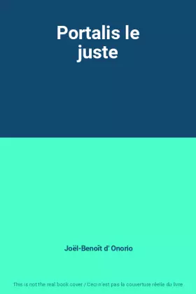 Couverture du produit · Portalis le juste