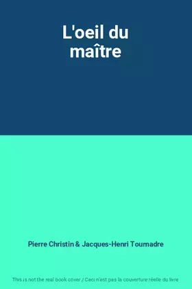 Couverture du produit · L'oeil du maître