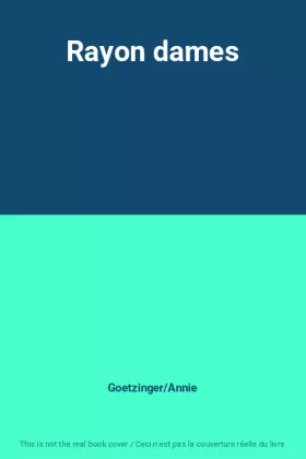 Couverture du produit · Rayon dames