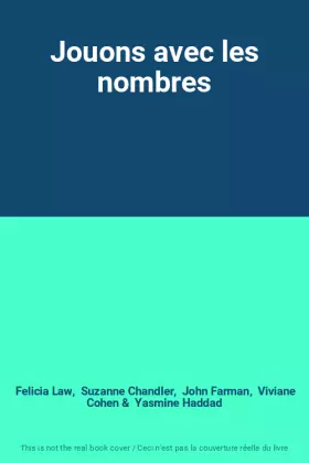 Couverture du produit · Jouons avec les nombres